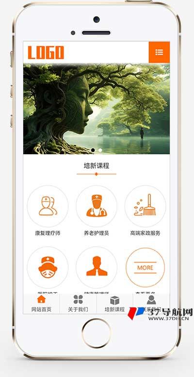 康复护理培训pbootcms网站模板